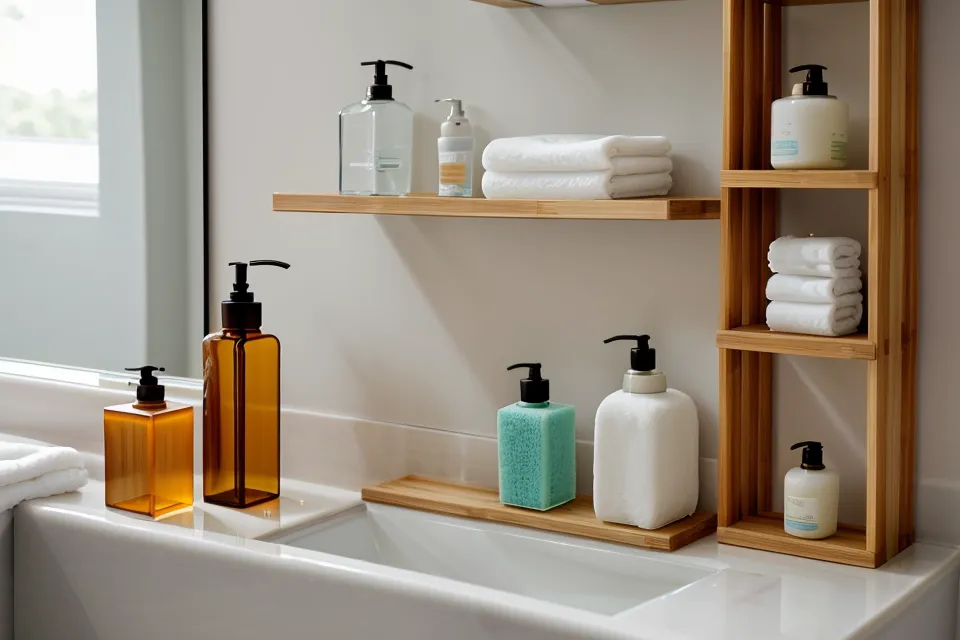 An at-home oral care routine for dental anxiety, toothpaste and probiotic tablets kept within easy reach.