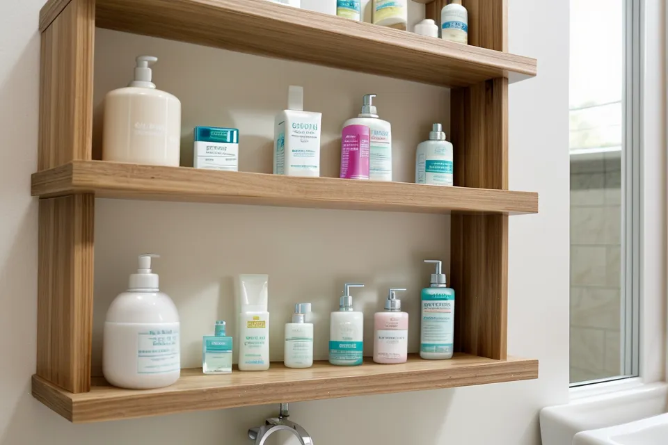 Calm bathroom counter reflecting a steadier home dental care routine after easing jaw tension