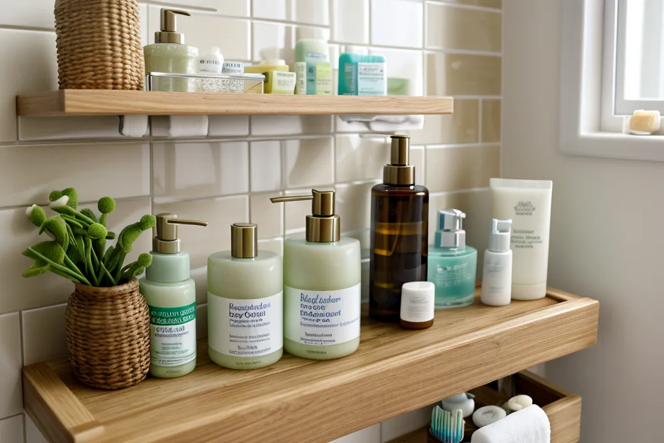 A finished batch of natural mouthwash next to a toothbrush as part of a gum health routine