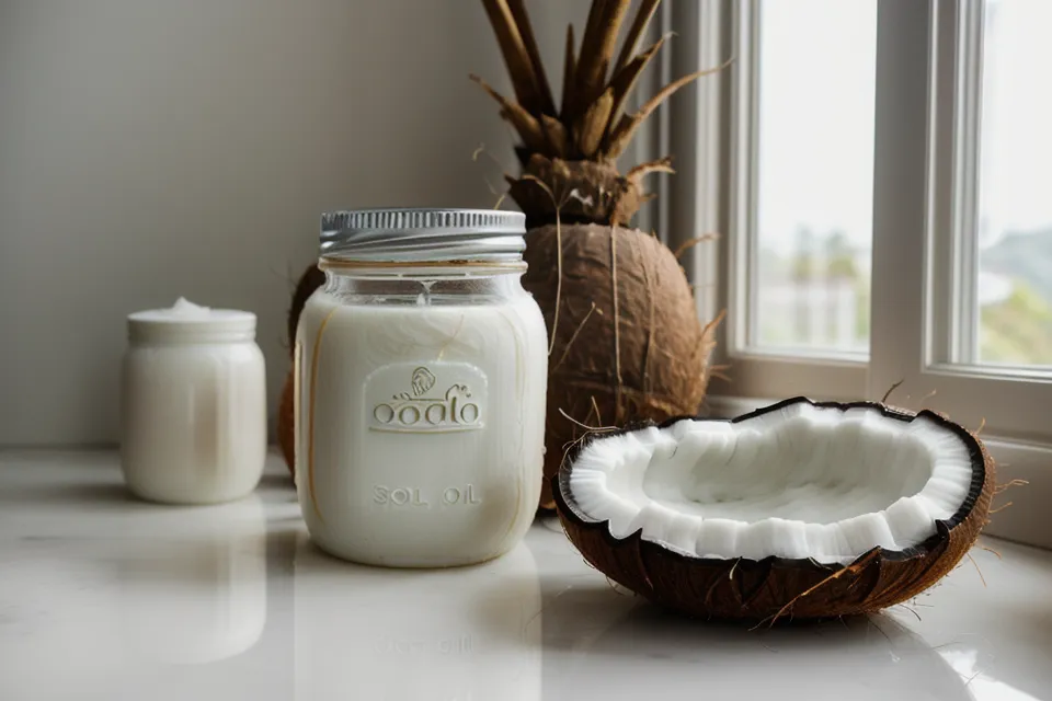 Coconut oil used in natural remedies for gum health as part of a home oral care routine